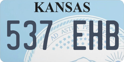 KS license plate 537EHB