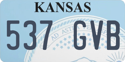 KS license plate 537GVB
