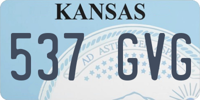 KS license plate 537GVG