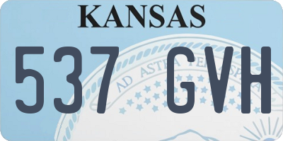 KS license plate 537GVH