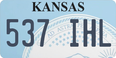 KS license plate 537IHL