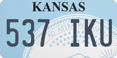 KS license plate 537IKU