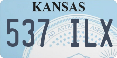 KS license plate 537ILX
