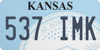 KS license plate 537IMK