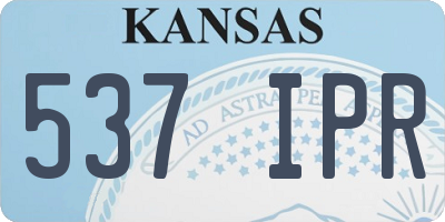 KS license plate 537IPR
