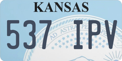 KS license plate 537IPV
