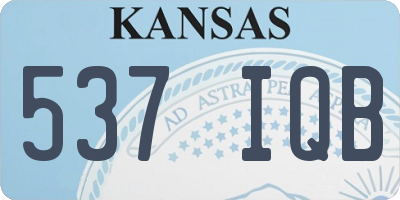 KS license plate 537IQB