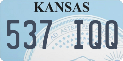 KS license plate 537IQQ