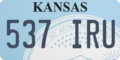 KS license plate 537IRU