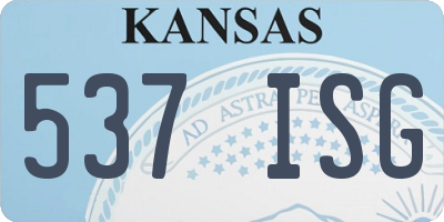 KS license plate 537ISG