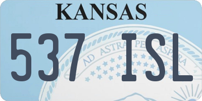 KS license plate 537ISL