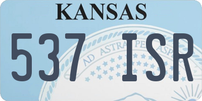 KS license plate 537ISR