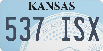 KS license plate 537ISX
