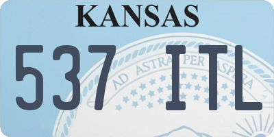 KS license plate 537ITL