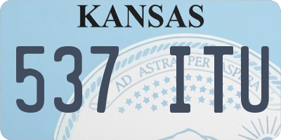KS license plate 537ITU