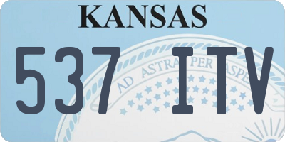 KS license plate 537ITV