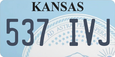 KS license plate 537IVJ