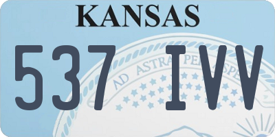 KS license plate 537IVV