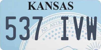 KS license plate 537IVW