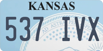 KS license plate 537IVX