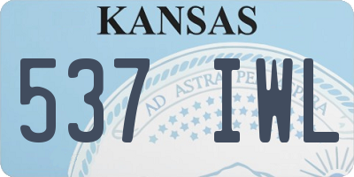 KS license plate 537IWL
