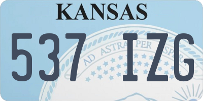 KS license plate 537IZG