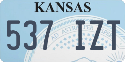 KS license plate 537IZT