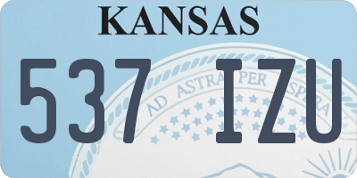 KS license plate 537IZU