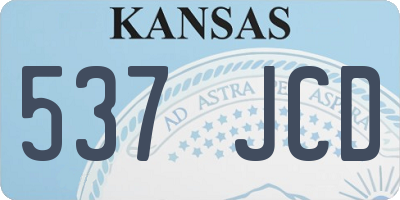 KS license plate 537JCD