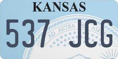 KS license plate 537JCG