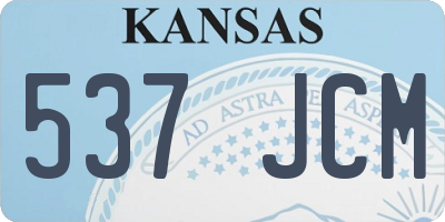 KS license plate 537JCM