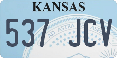 KS license plate 537JCV