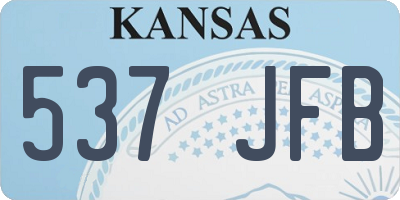 KS license plate 537JFB