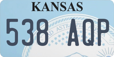 KS license plate 538AQP