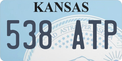 KS license plate 538ATP