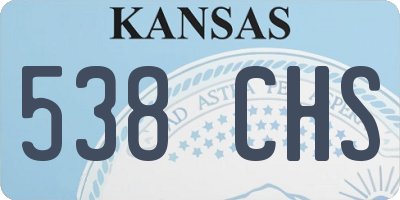 KS license plate 538CHS