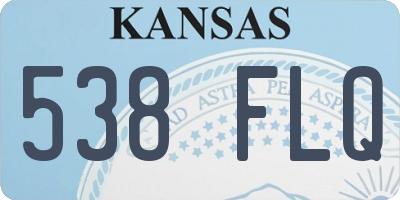 KS license plate 538FLQ