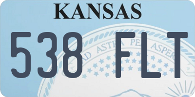 KS license plate 538FLT