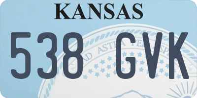 KS license plate 538GVK