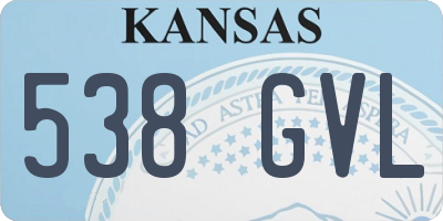KS license plate 538GVL