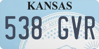 KS license plate 538GVR