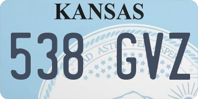 KS license plate 538GVZ