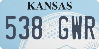 KS license plate 538GWR