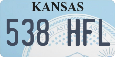 KS license plate 538HFL