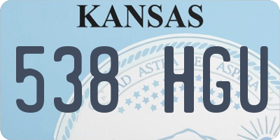 KS license plate 538HGU