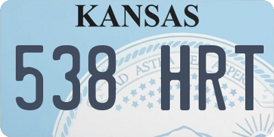 KS license plate 538HRT