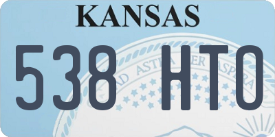 KS license plate 538HTO