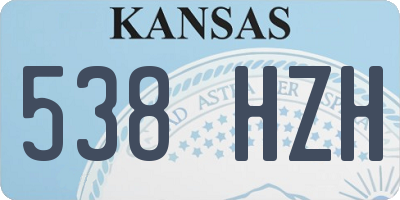 KS license plate 538HZH