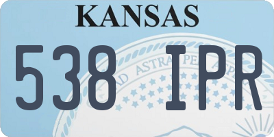 KS license plate 538IPR