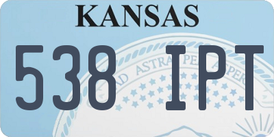 KS license plate 538IPT